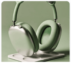 Green AirPods Max headphones